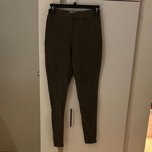 Altar’d State Dark Olive Ribbed Leggings